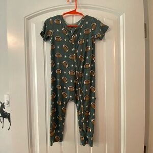 Bums & Roses Tight End Bamboo Short Sleeve Romper